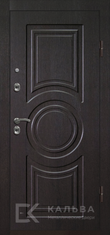 Фото «Входная дверь венге круг орех со стеклом для частного дома №4»